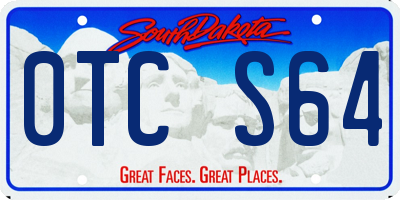 SD license plate 0TCS64