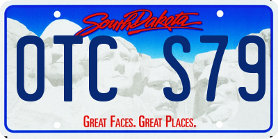 SD license plate 0TCS79