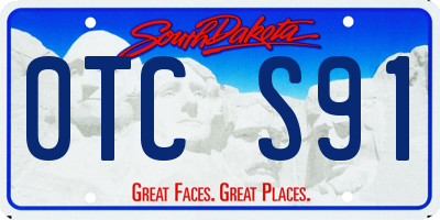 SD license plate 0TCS91