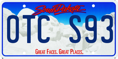SD license plate 0TCS93