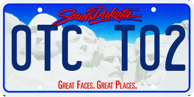 SD license plate 0TCT02
