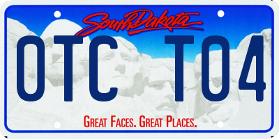 SD license plate 0TCT04