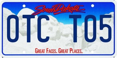 SD license plate 0TCT05