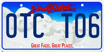 SD license plate 0TCT06