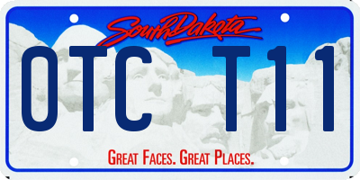 SD license plate 0TCT11