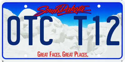 SD license plate 0TCT12
