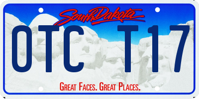 SD license plate 0TCT17