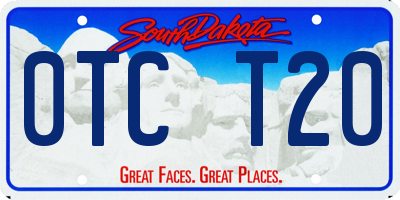 SD license plate 0TCT20
