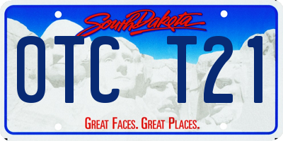 SD license plate 0TCT21