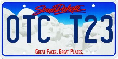 SD license plate 0TCT23