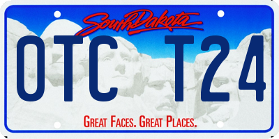 SD license plate 0TCT24