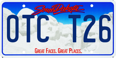 SD license plate 0TCT26