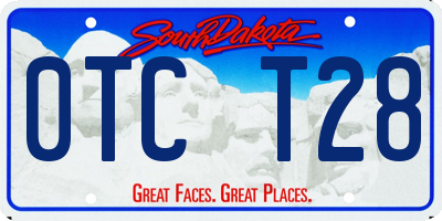 SD license plate 0TCT28