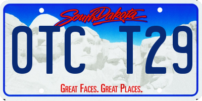 SD license plate 0TCT29
