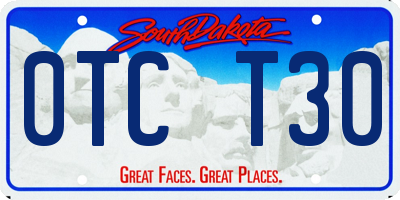 SD license plate 0TCT30