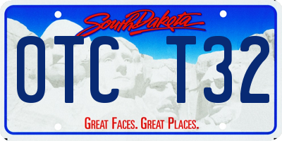 SD license plate 0TCT32