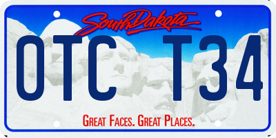 SD license plate 0TCT34