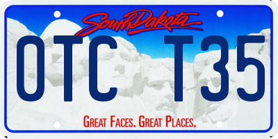 SD license plate 0TCT35