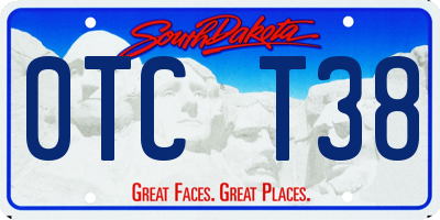 SD license plate 0TCT38
