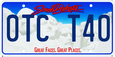 SD license plate 0TCT40