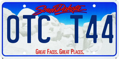 SD license plate 0TCT44