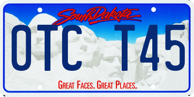 SD license plate 0TCT45