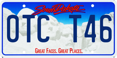 SD license plate 0TCT46
