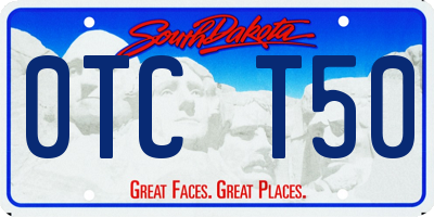 SD license plate 0TCT50