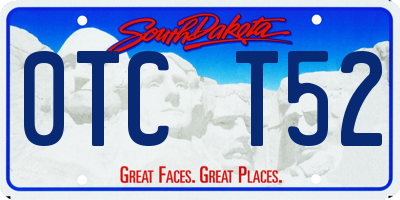 SD license plate 0TCT52