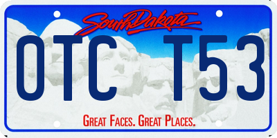 SD license plate 0TCT53