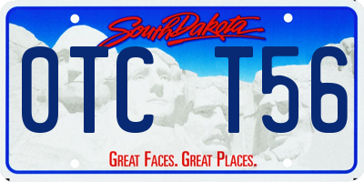 SD license plate 0TCT56