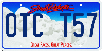 SD license plate 0TCT57