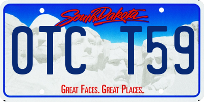 SD license plate 0TCT59