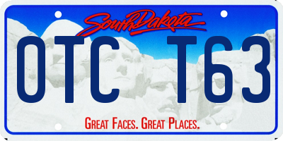 SD license plate 0TCT63
