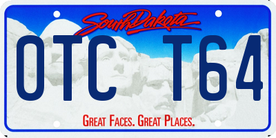SD license plate 0TCT64