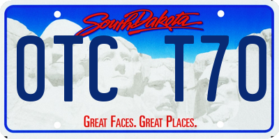 SD license plate 0TCT70