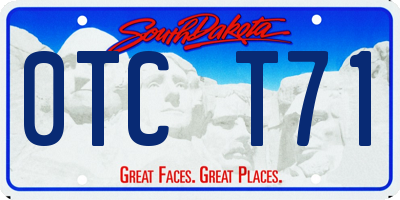 SD license plate 0TCT71