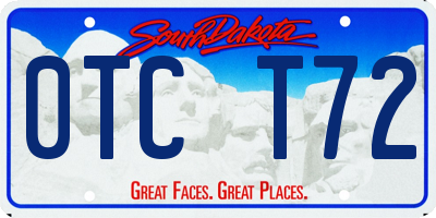 SD license plate 0TCT72
