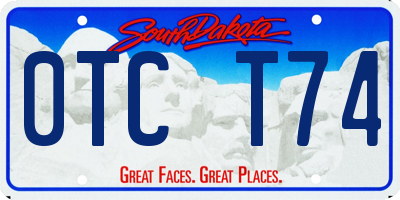SD license plate 0TCT74