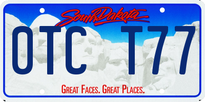 SD license plate 0TCT77