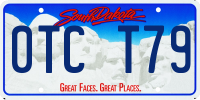 SD license plate 0TCT79