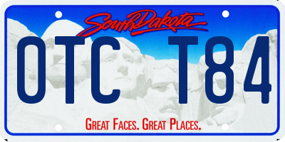 SD license plate 0TCT84