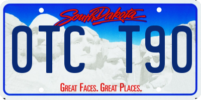 SD license plate 0TCT90