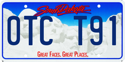 SD license plate 0TCT91