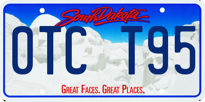 SD license plate 0TCT95