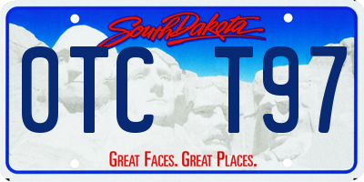 SD license plate 0TCT97