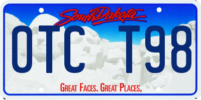 SD license plate 0TCT98