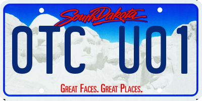 SD license plate 0TCU01