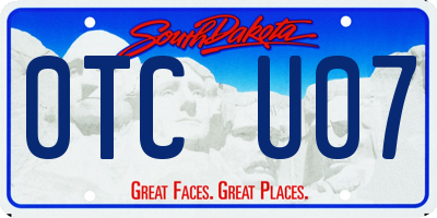 SD license plate 0TCU07