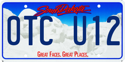SD license plate 0TCU12